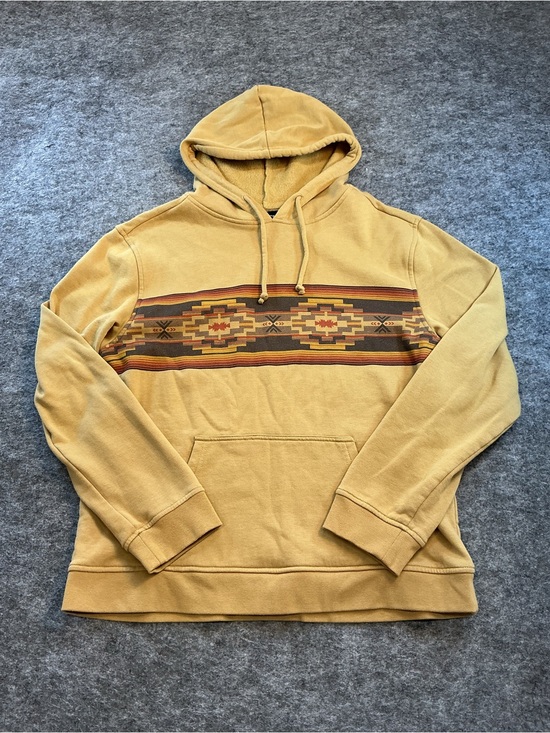 Outback Trading Co. Other - Outback Trading Company Men's Mustard Hoodie with Southwestern Stripe Size M